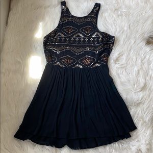 Hollister black sequin dress